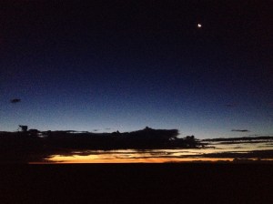 Pre-dawn this morning.